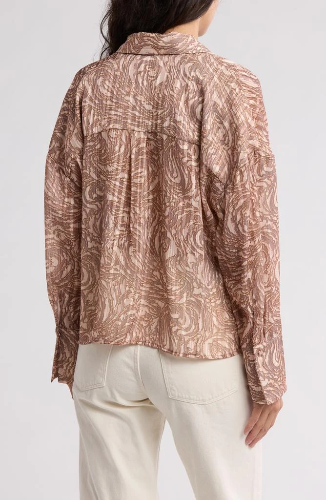 Parker The Cassandra Metallic Button-Up Shirt 2