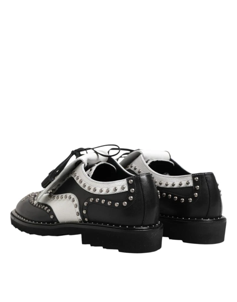 Dolce & Gabbana Leather Studded Dreby Dress Men's Shoes 5