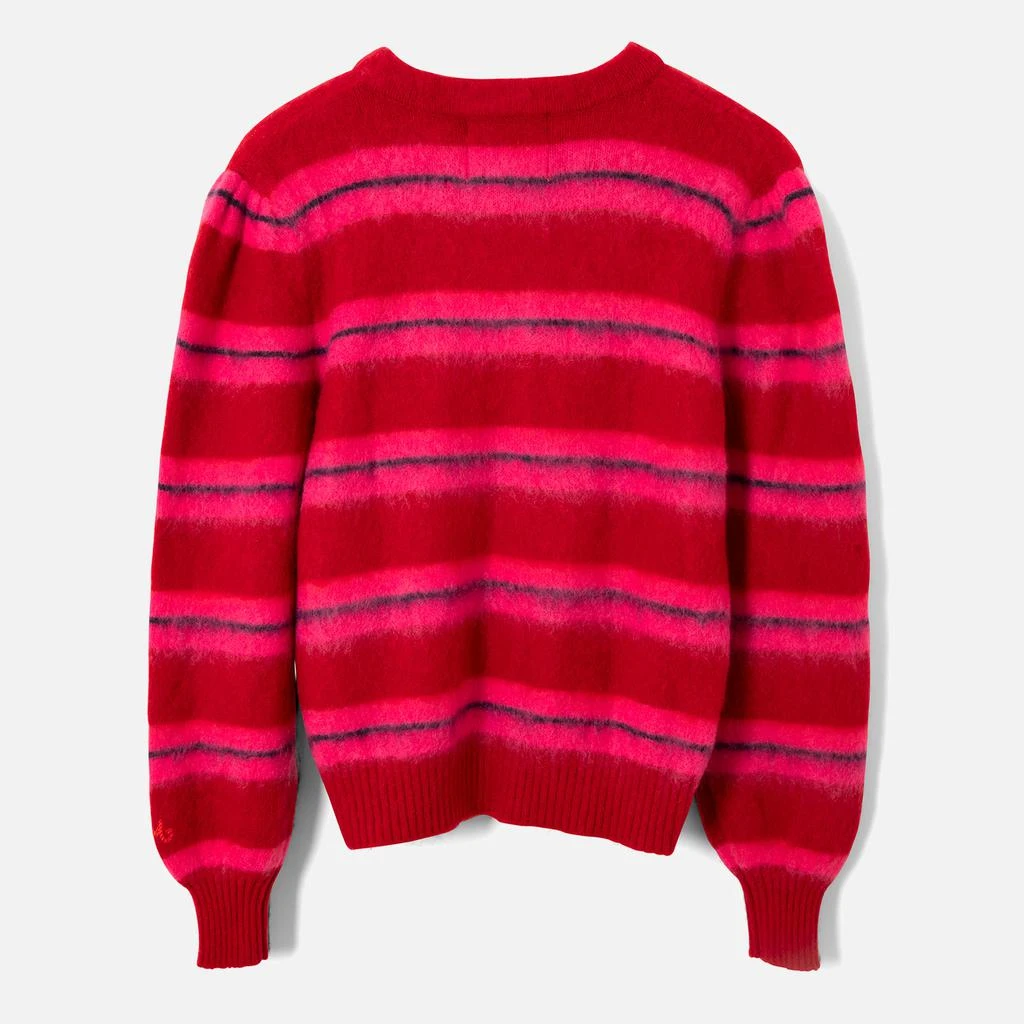 Damson Madder Cece Intarsia-Striped Knit Cardigan 2