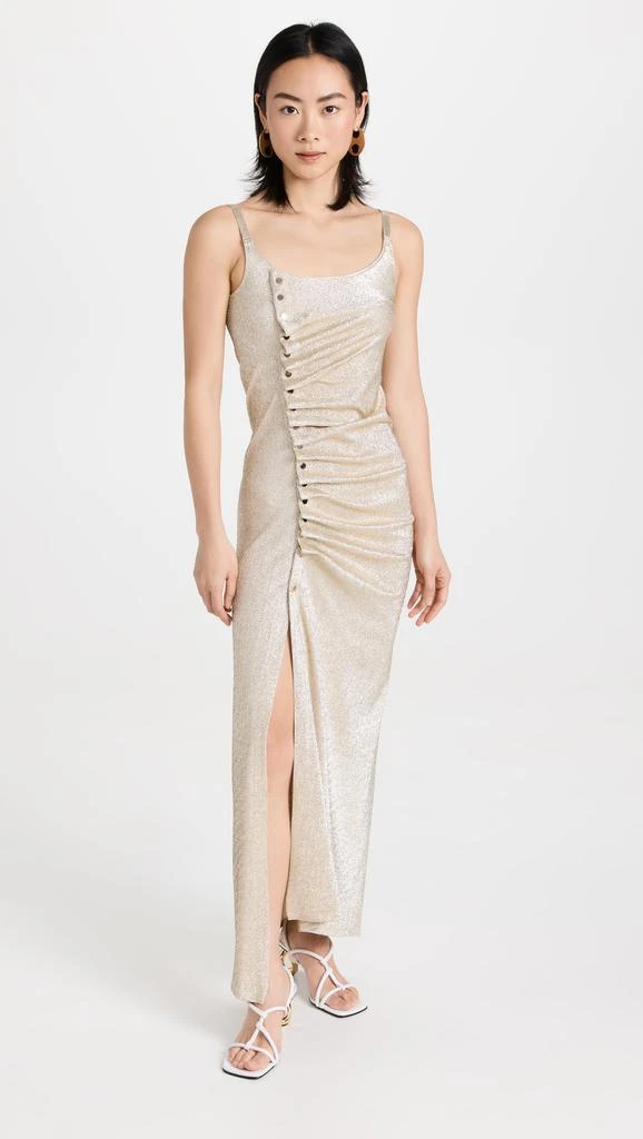 Paco Rabanne Gold Long Dress 1