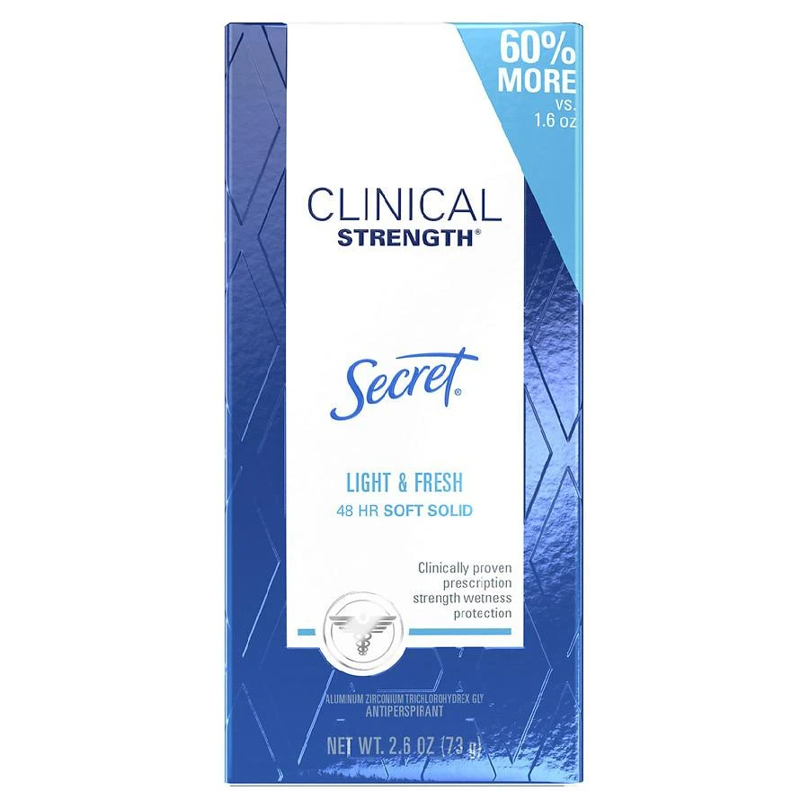 Secret Clinical Strength Soft Solid Antiperspirant and Deodorant for Women Light & Fresh 3