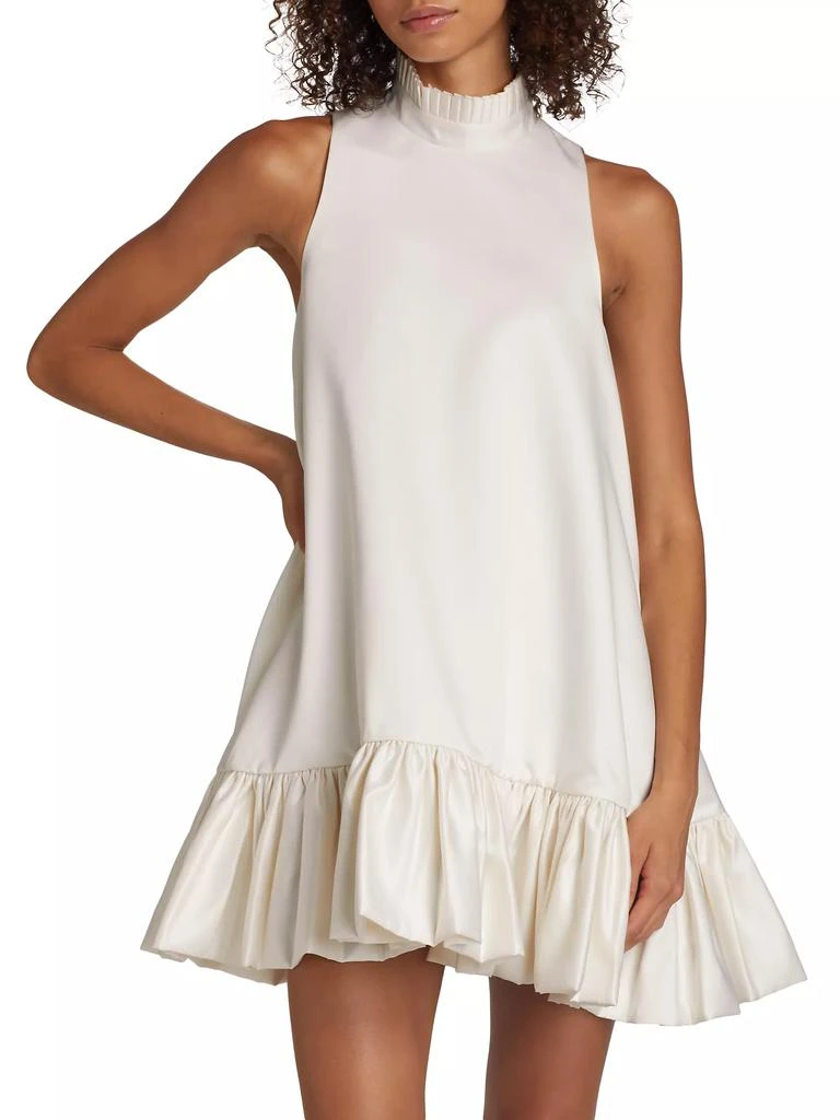 Azeeza Alcott Silk Trapeze Minidress 3