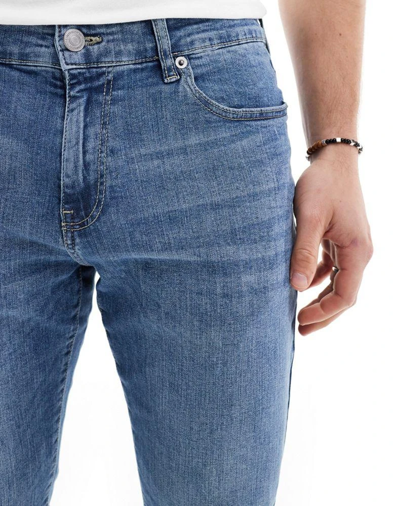 Only & Sons ONLY & SONS Loom slim fit jeans in mid wash 5