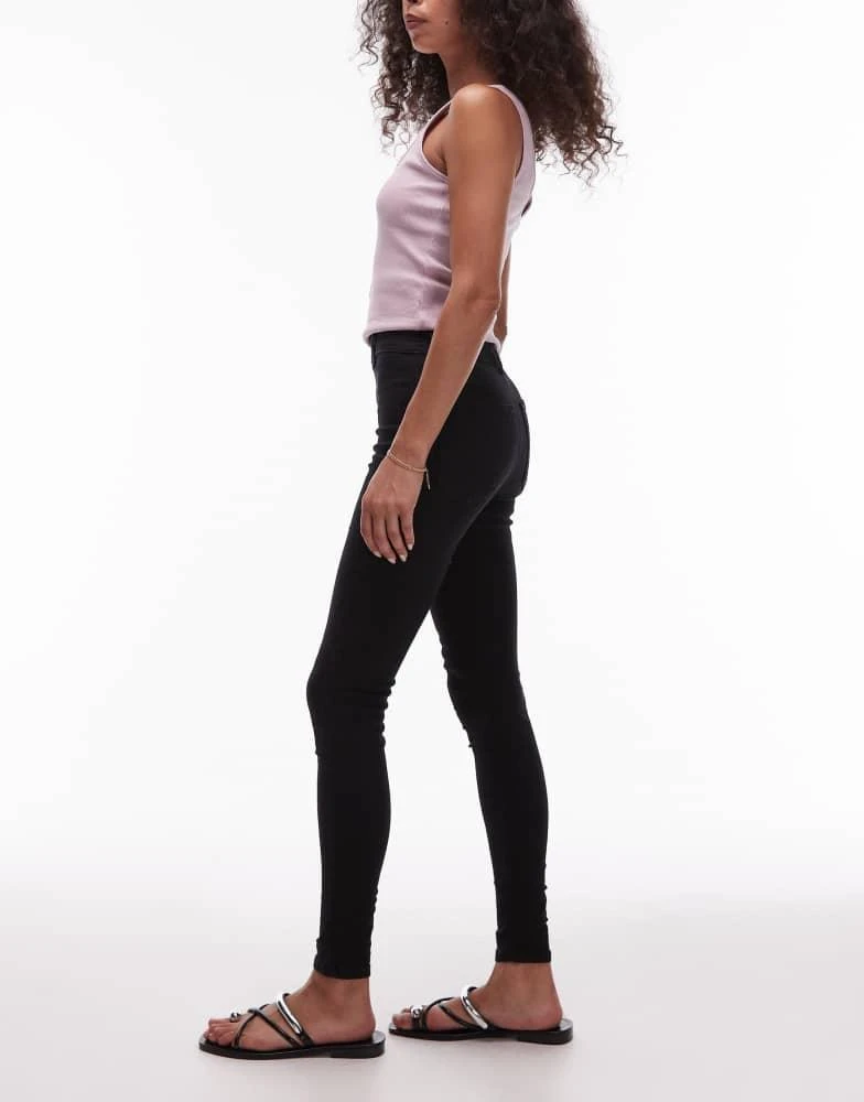 Topshop Topshop Joni high rise skinny jean in vintage black 3
