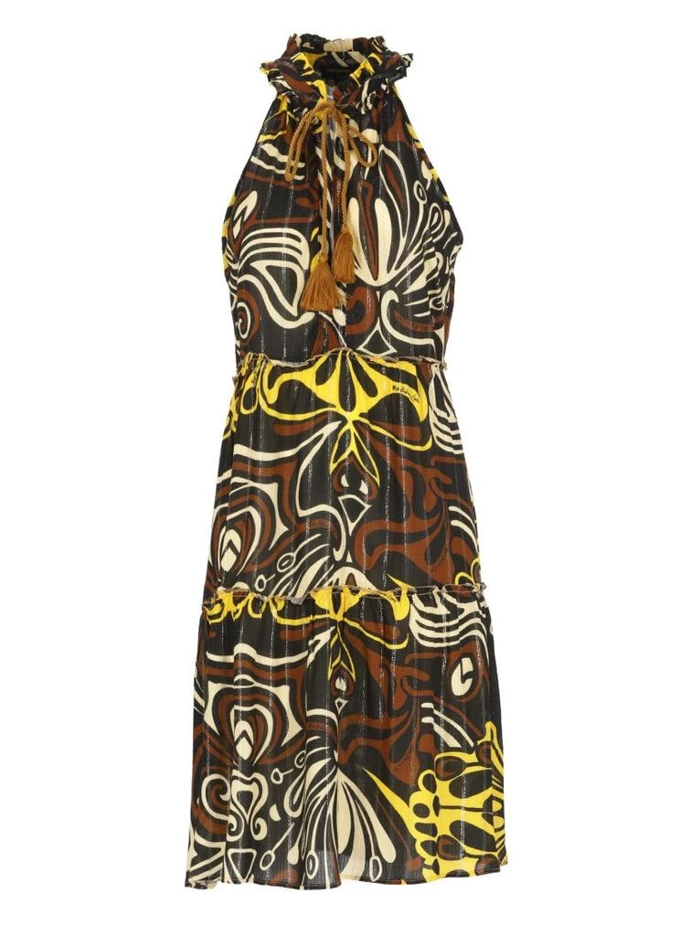 MISS BIKINI Contrasting Lurex Viscose Caftan 1