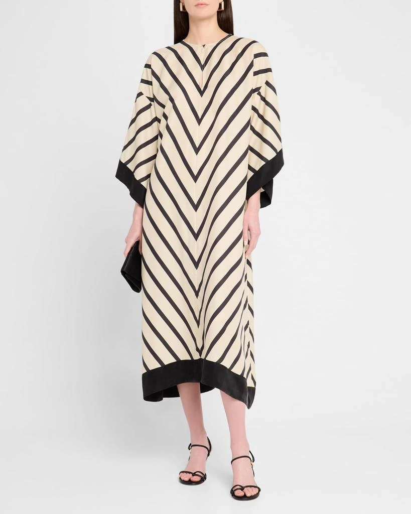 BY MALENE BIRGER Cicine Chevron Striped Keyhole Maxi Dress 4