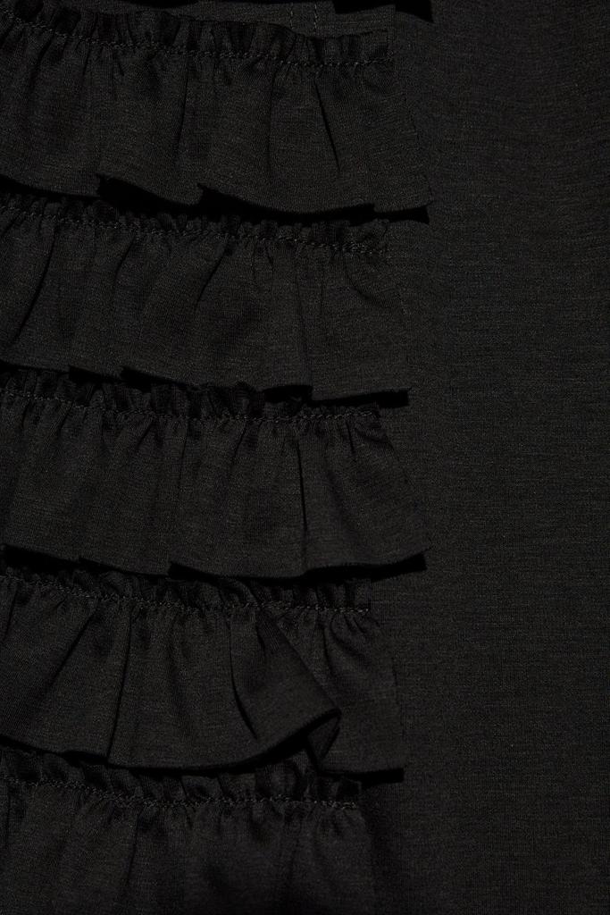 Noir Kei Ninomiya Noir Kei Ninomiya Ruffle Detailed Asymmetric T-Shirt