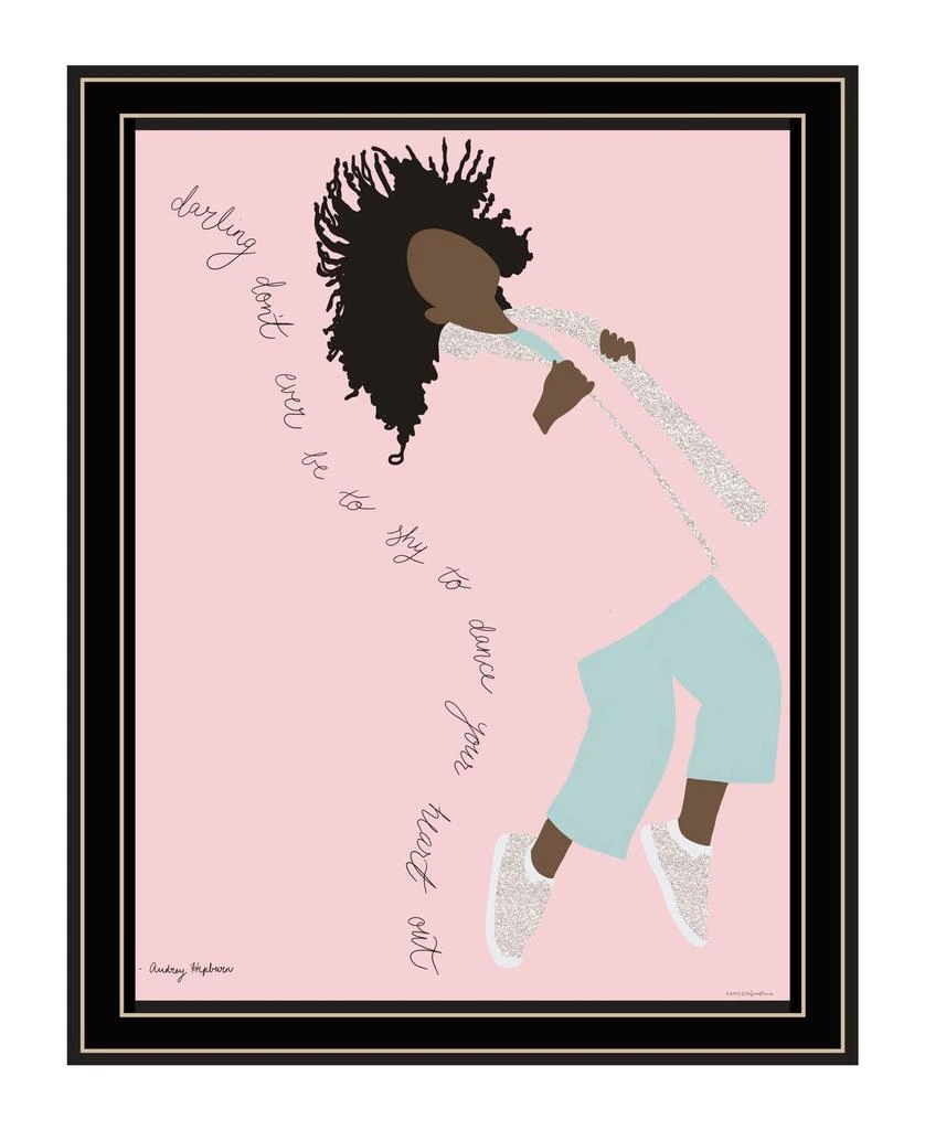 Hivvago Dance Your Heart Out Black Framed Print Wall Art 2