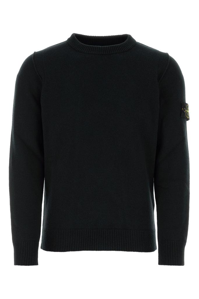 Stone Island Midnight blue wool blend sweater