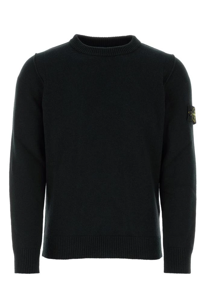 Stone Island Midnight blue wool blend sweater 1