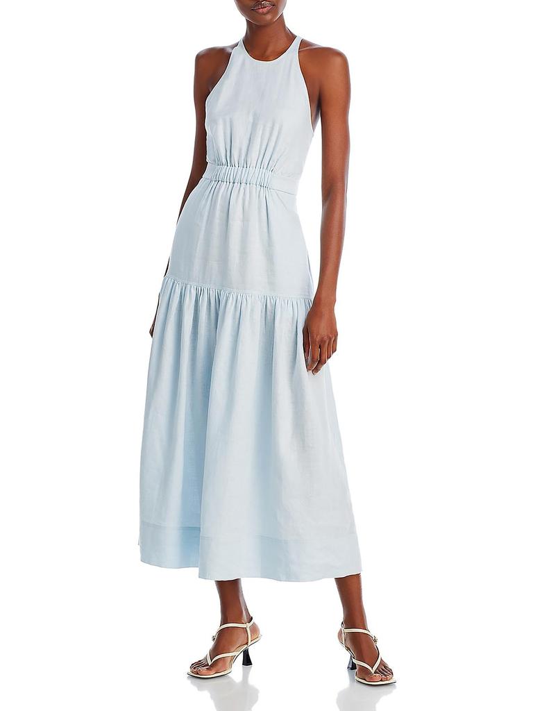 A.L.C. Wrenley Womens Linen Long Maxi Dress