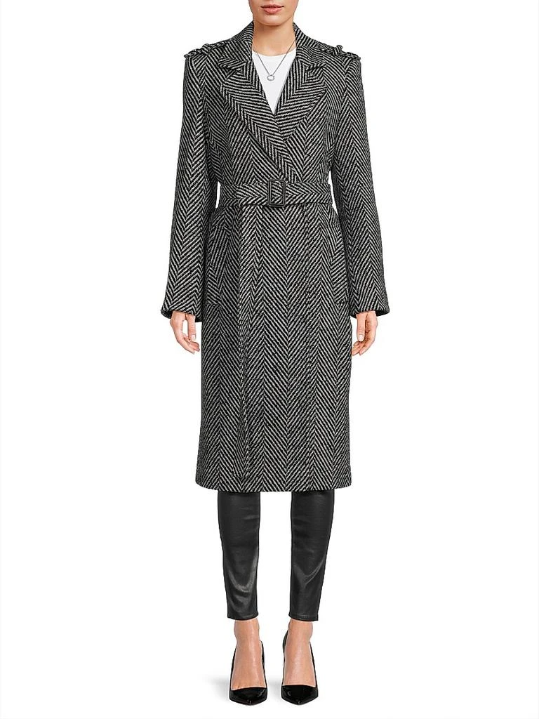 Sam Edelman Herringbone Wrap Coat 3