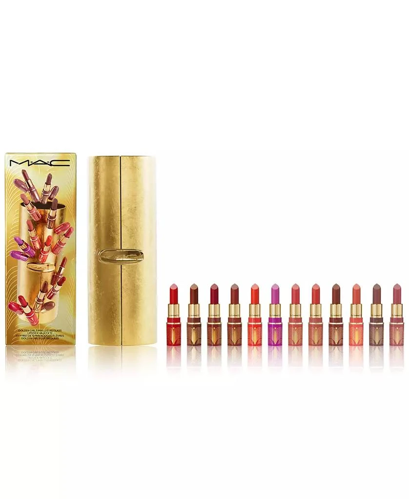 MAC 13-Pc. Golden Girls Mini Lustreglass Lipstick Vault Gift Set 1