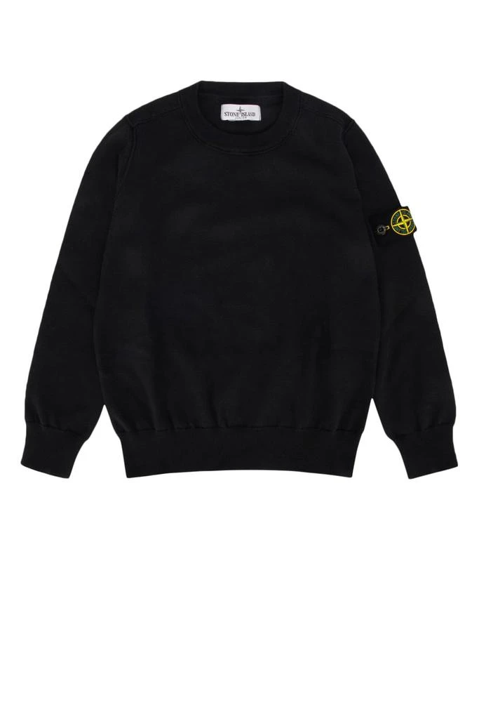 Stone Island Junior Stone Island Junior Compass-Motif Crewneck Jumper 1