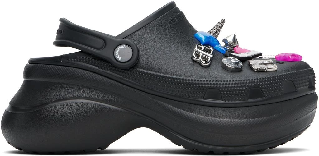 Balenciaga Black Crocs Edition Jibbitz Mules 1