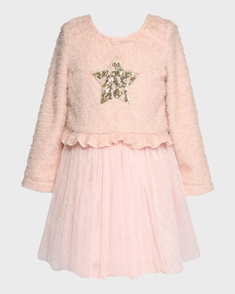 Hannah Banana Girl's Tutu Star Printed Dress, Size 2T-4 1
