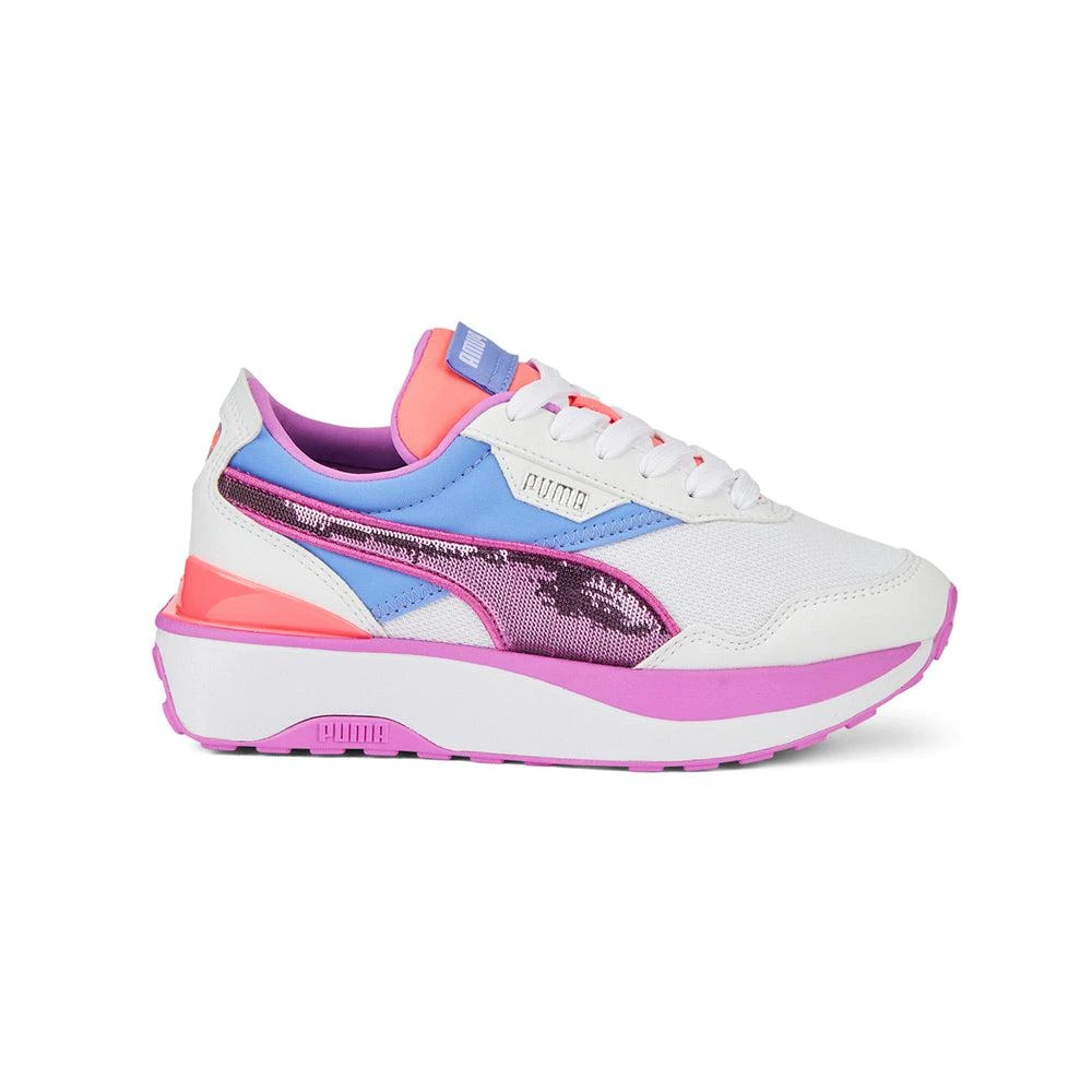 Puma Cruise Rider Glitzy Glitter Lace Up Sneakers (Big Kid) 1
