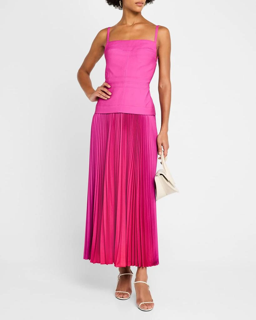 Acler Leasgill Pleated Open-Back Dress 2