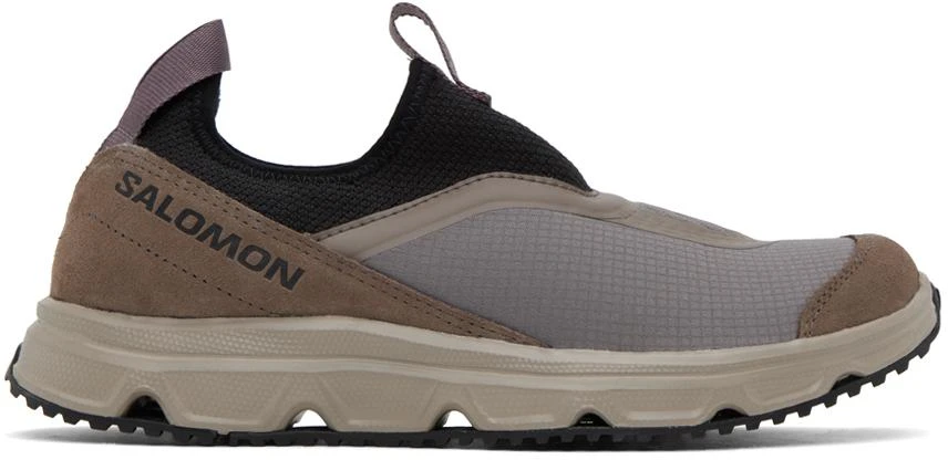 Salomon Taupe & Black RX Snug Sneakers 1