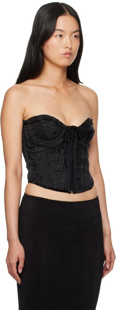 GUIZIO Black Pintuck Corset 2