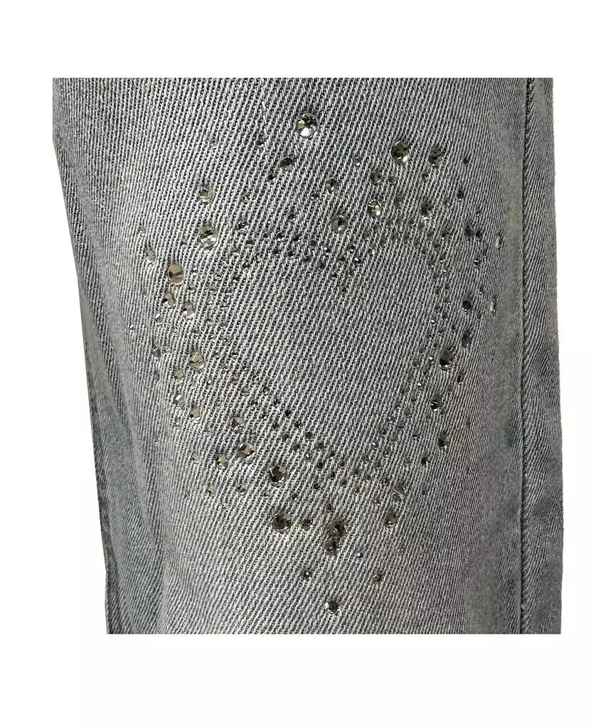 Imperial Star Girls Heart Bling Wide Leg Jean 3