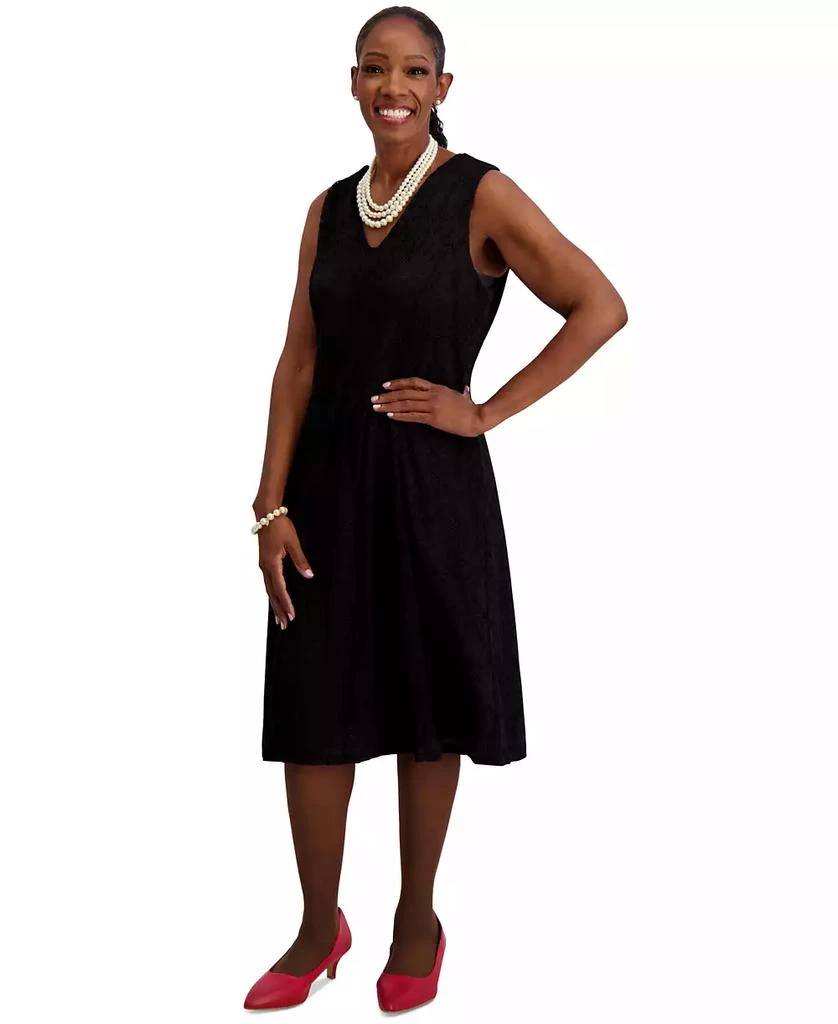 Shop Women's Sleeveless Lace Fit & Flare Dress, Regular & Plus Sizes on  Sale at BeyondStyle  Get 40% Off Women's Sleeveless Lace Fit & Flare Dress,  Regular & Plus Sizes with
