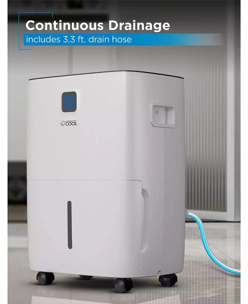 Commercial Cool 35 Pint Dehumidifier with Adjustable Humidistat, Portable, Home 
Kitchen, Basement Use, 3000 Sq. Ft. 4