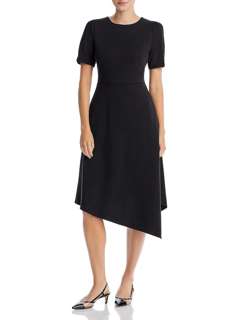 Karl Lagerfeld Paris Womens Ponte Party Midi Dress Black 2