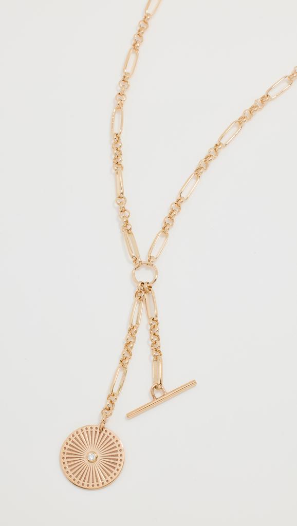 Zoe Chicco 14k Bezel Diamonds Lariat Necklace
