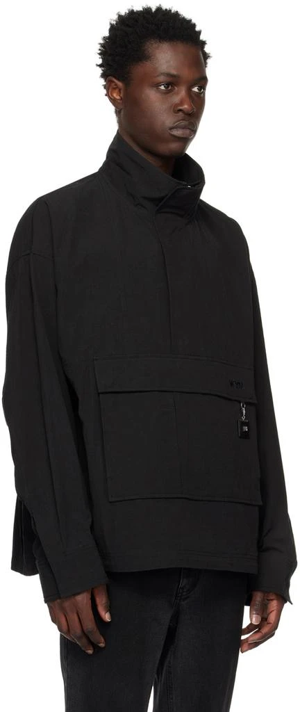 Wooyoungmi Black Half-Zip Jacket 2