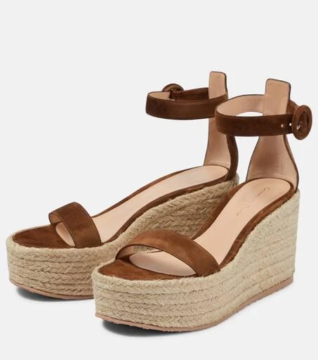 Gianvito Rossi Portofino suede espadrille wedges 5
