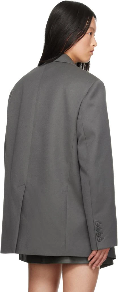 The Frankie Shop Khaki Lyra Oversized Blazer 3