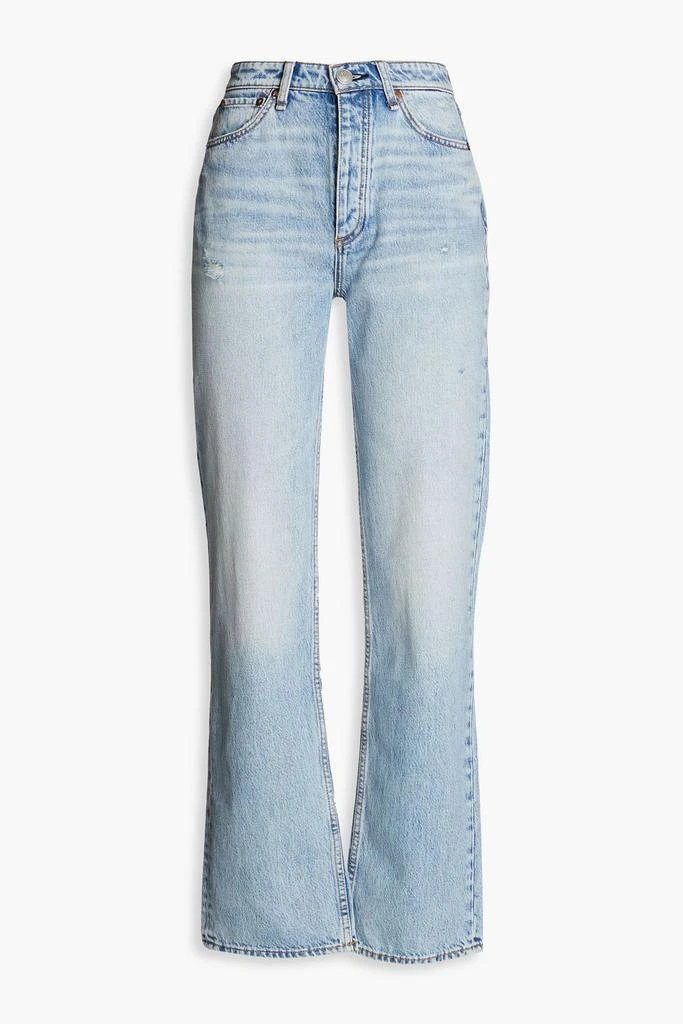 Rag & Bone Alex distressed high-rise straight-leg jeans 1