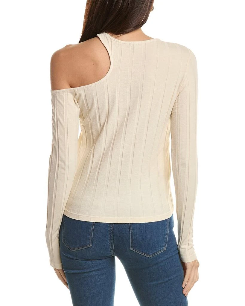 Monrow Flat Rib Asymmetric Sweater 2