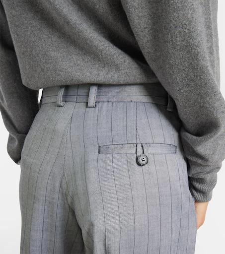 Stella McCartney Striped wool wide-leg pants 6
