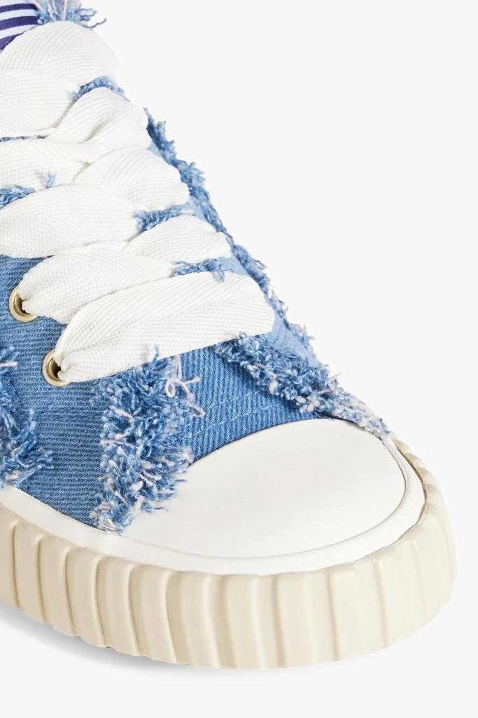 Zimmermann Frayed denim sneakers 4