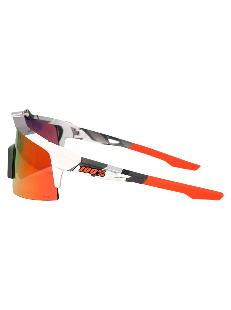 100% SOFT TACT GREY CAMO - HIPER RED MULTILAYER MIRROR LENS ACETATE SUNGLASSES 3
