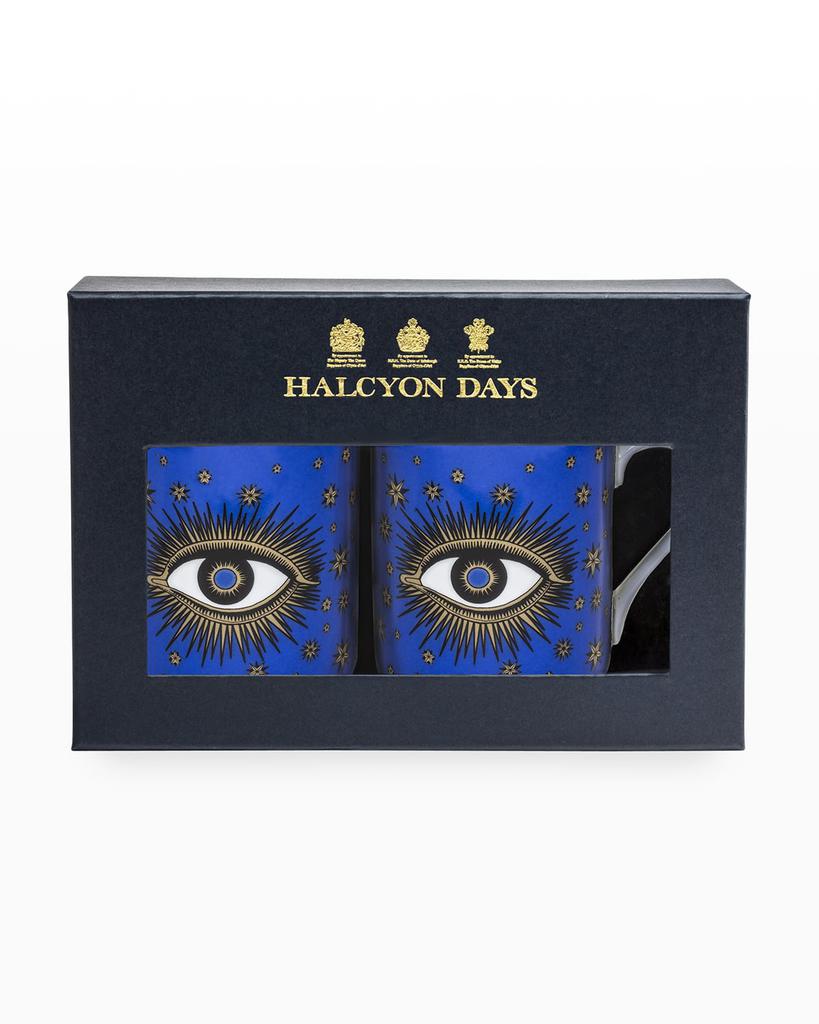 Halcyon Days Evil Eye Mugs, Set of 2