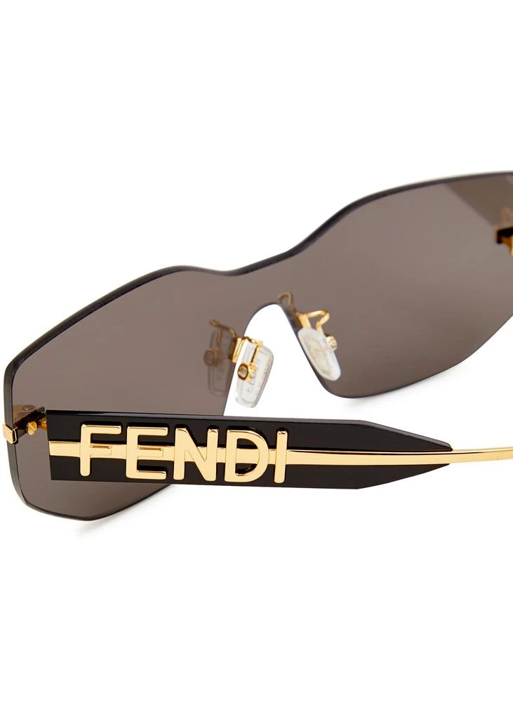 Fendi Fendigraphy rimless shield sunglasses 7