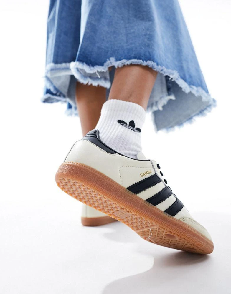 Adidas adidas Originals Samba OG trainers in cream and black 3