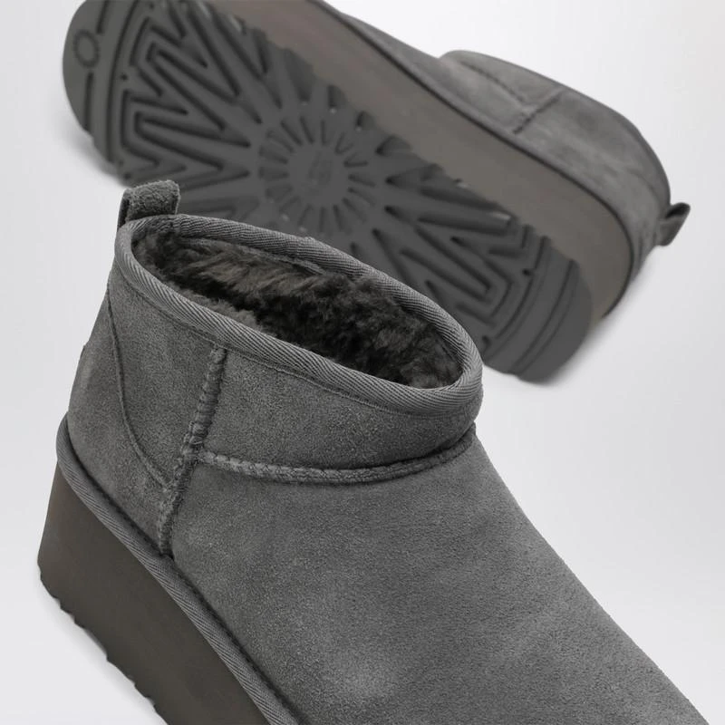 UGG Classic Ultra Mini grey boot with platform 5