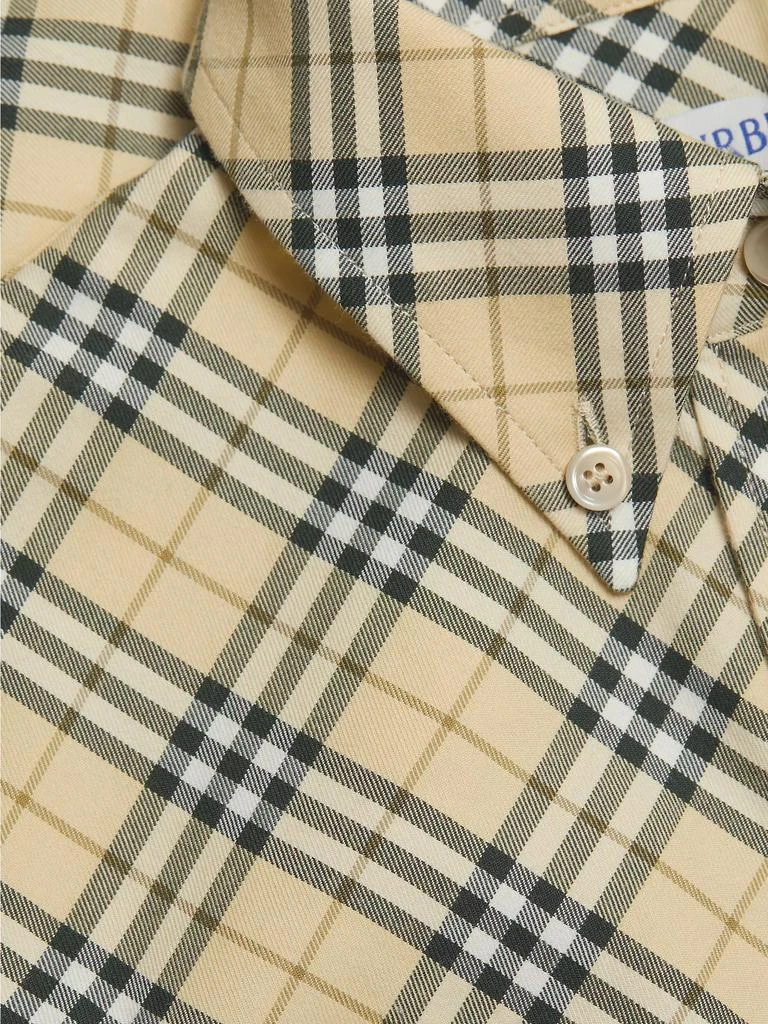 Burberry Check Cotton Twill Button-Down Shirt 7