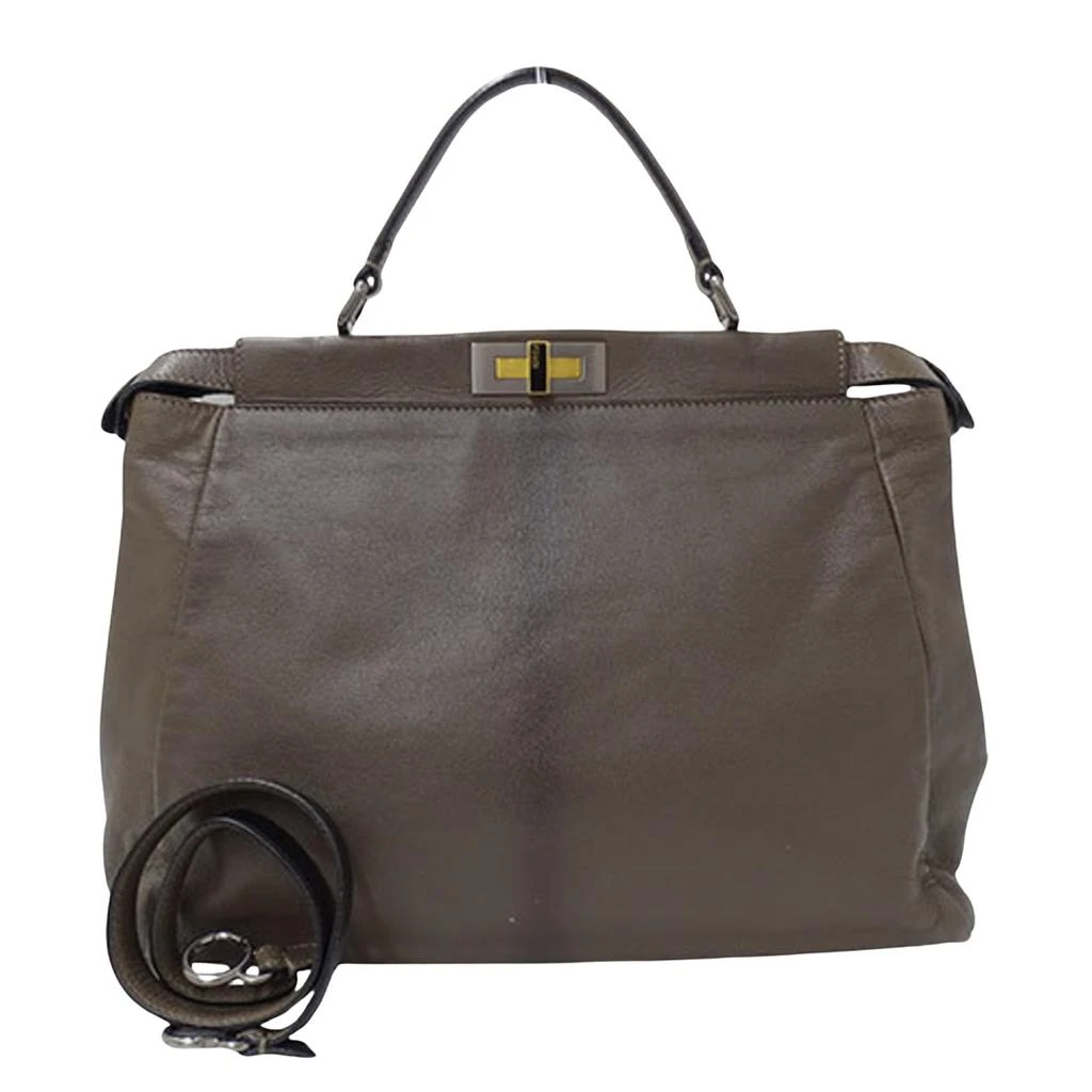 Fendi Fendi Peekaboo  Leather Shoulder Bag (Pre-Owned) 1