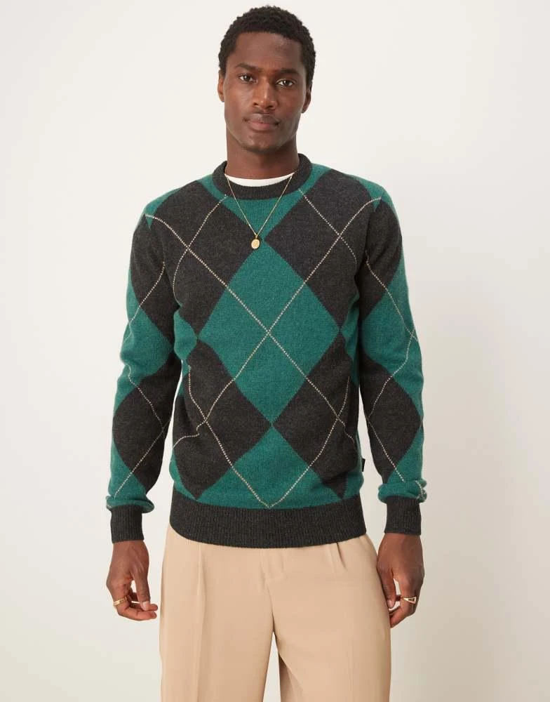 Barbour Barbour Sutherwell arglye crew neck sweater 4