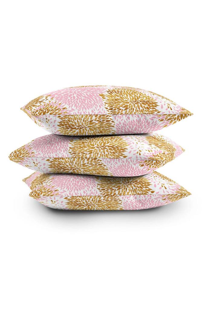 DENY Designs Marta Barragan Camarasa Abstract Flowers Square Throw Pillow