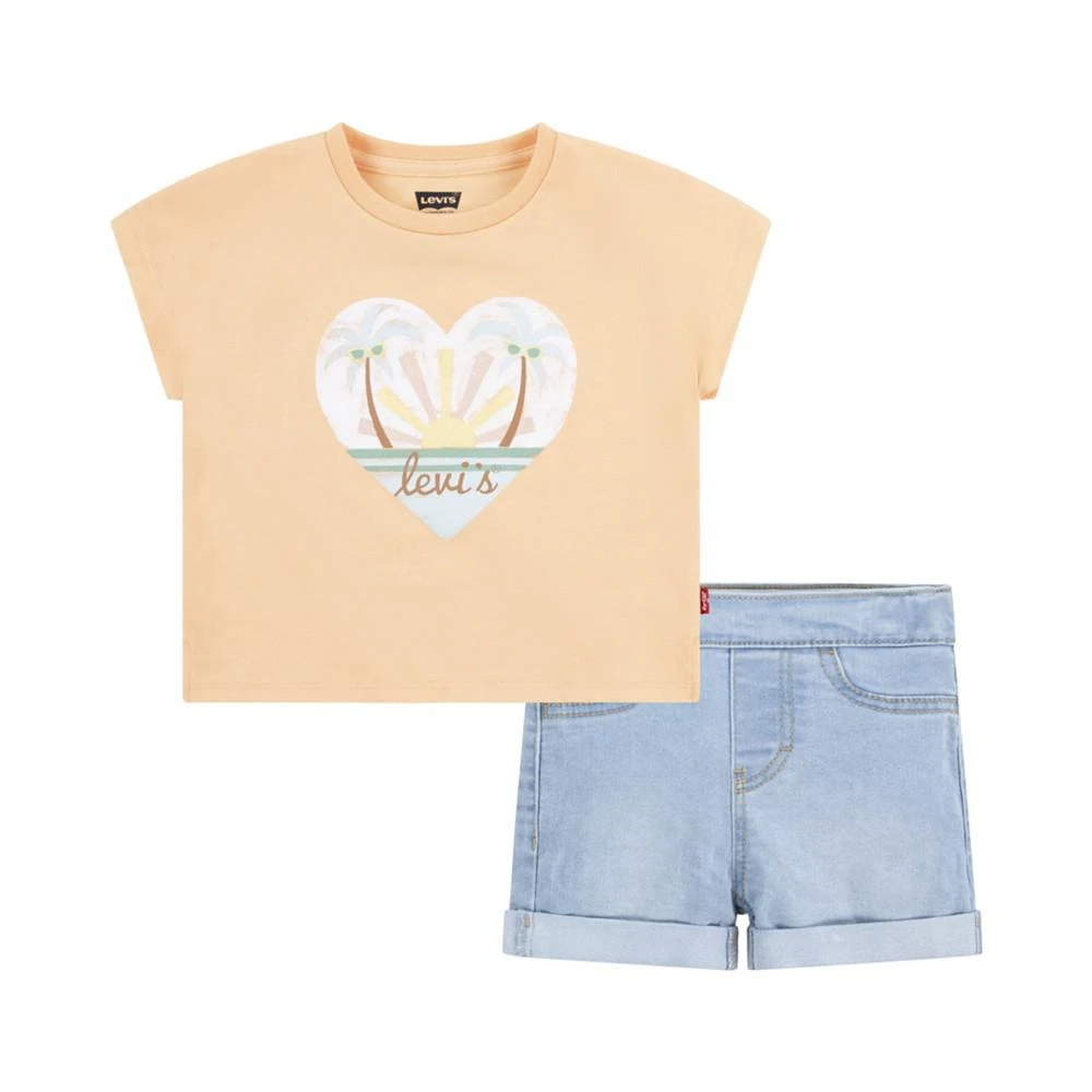 Levi's Toddler Palm Dolman Tee and Shorts Set 1