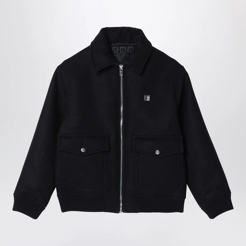 Givenchy Black wool and cashmere zipped jacket 1