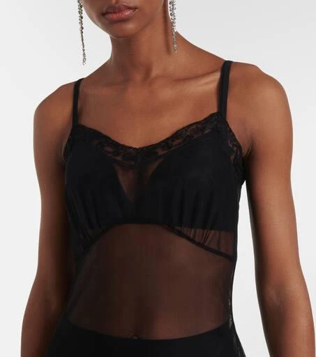 Simone Rocha Tulle-trimmed slip dress 4