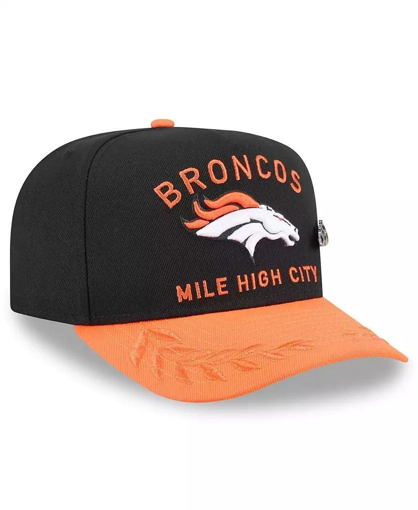 New Era Men's Black/Orange Denver Broncos 2025 NFL Draft On Stage A-Frame 59FIFTY Fitted Hat 4