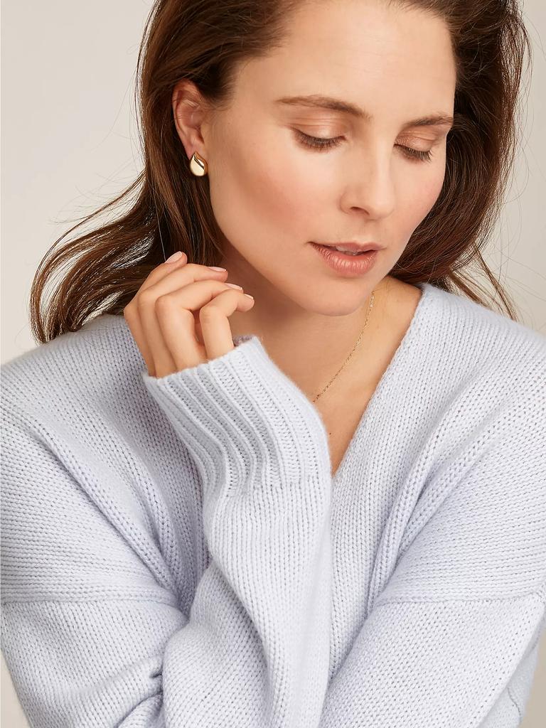 Tamara Comolli Signature Wave 18K Yellow Gold Large Stud Earrings